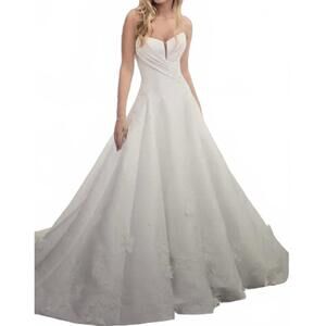 NEW MON CHERI nala plunging neck dress in ivory